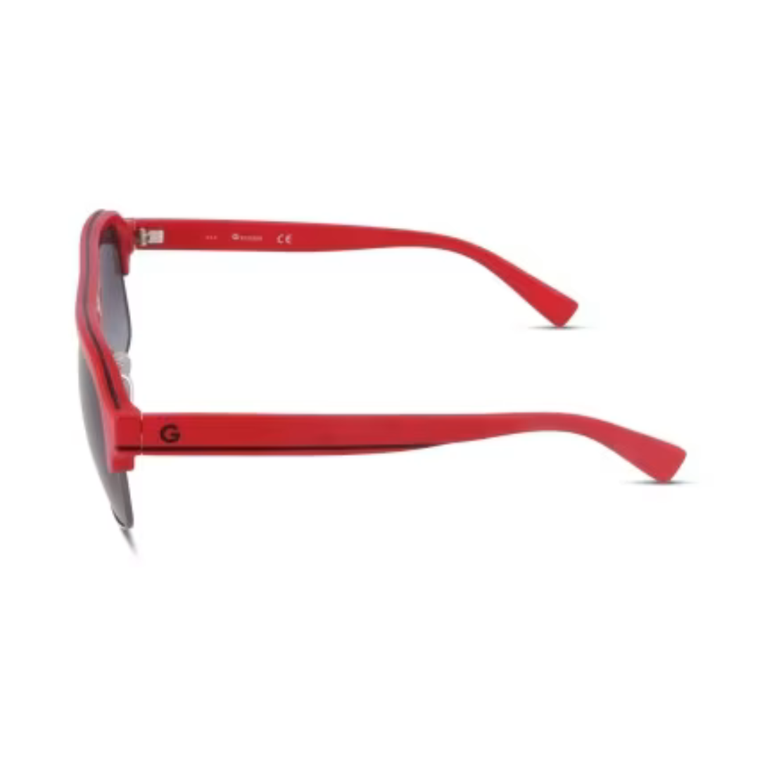 Lunettes de soleil Guess | Modèle GG2140 - Rouge Brillant / Fumée Dégradée