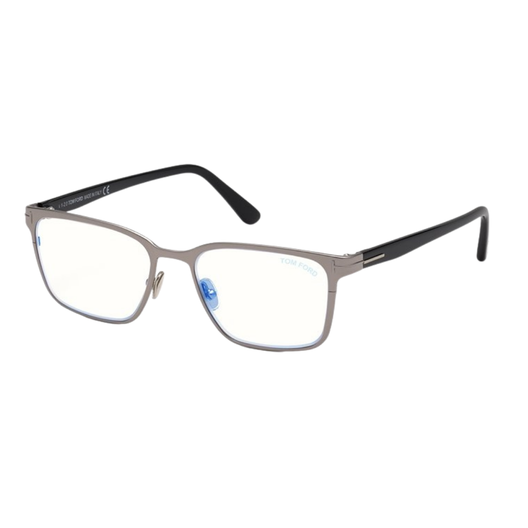 Tom Ford - Blue Light Blocking | Model FT5733-B(014)- Shiny Clear Ruthenium